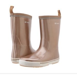 rose gold rain boots